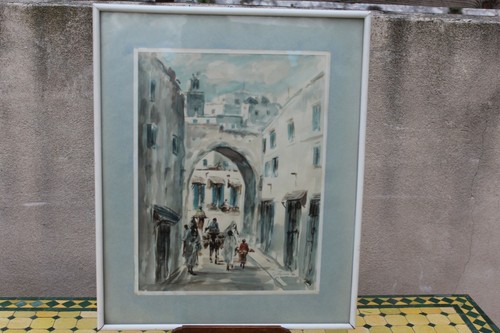 Aquarelle orientaliste - ,