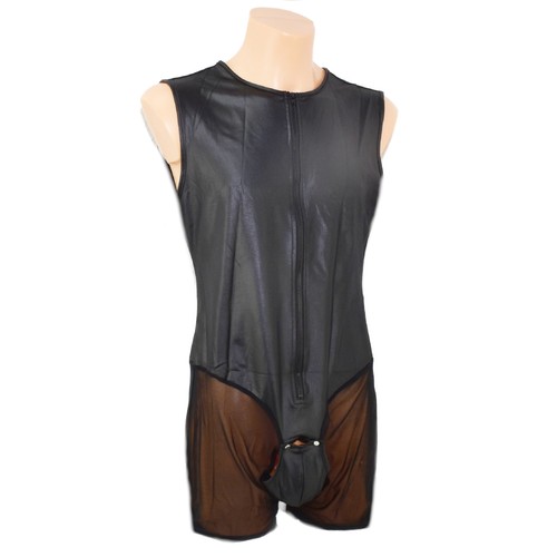 Body cuir avec ouverture - cuir, pu