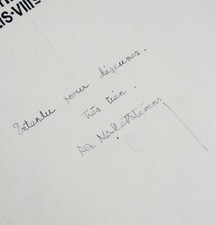 Rare et beau document de la