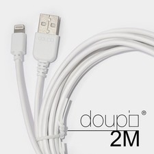 USB 8pin Câble de Données Chargeur IPHONE 12 13 X 8 7 6 6s Plus 5 5C Se Blanc 2m