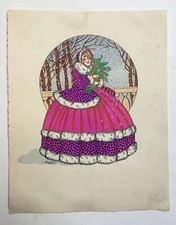 Pochoir ancien signé Douky