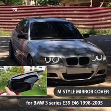 Coques Retroviseur Noir Brillant pour BMW SERIE 3 E46 Série 5 E39 1998 2005