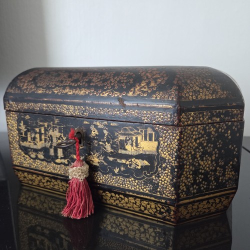 Ancien coffret boîte laque - ancien,