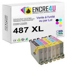 PREMIUM - Cartouches d'encre compatibles avec Epson - Série T0487 XL Hippocampe