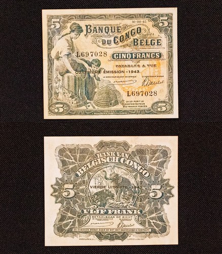 1943 francs vert congo - 1943, 5