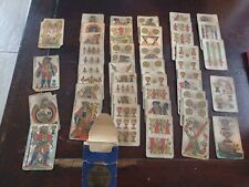 JEU DE LA VACHE OU ALUETTE ANCIEN B P GRIMAUD DANS SON JUS 47/48 CARTES ANCIENNE