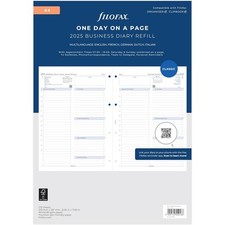 [000025-68719] Filofax Rechage pour agenda A4 Jour par page - multilingue - 2025