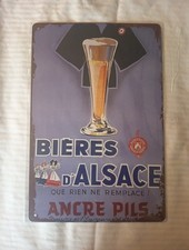 Tôle publicitaire bière