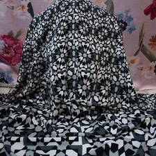 Tissu cady viscose stretch design italien panneau géométrique Made in Italy