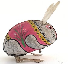 JOUET MÉCANIQUE ANCIEN LAPIN