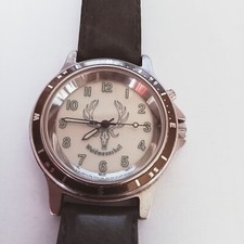 Montre homme GREINER WEIDMANNSHEIL  Montre de chasse Vintage avec tête de cerf