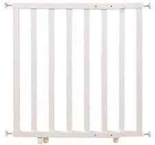 Barrière de Sécurité Enfant Extensible - Bois Blanc - sans Perçage - pour Por...