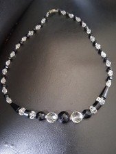 Collier vintage perles verre