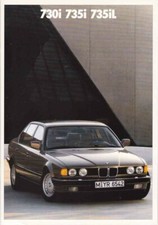Catalogue Brochure BMW 730i / 735i / 735iL E32 1/1989 Belgique en français