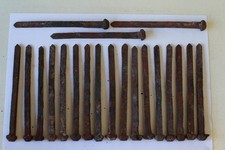 Lot de 20 Clous en fer forgé