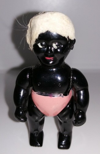 Poupon noir ancienne miniature - noir,