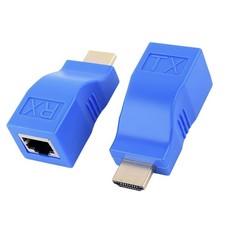 Extendeur HDMI RJ45 - Adaptateur et Transmetteur sur Câble Ethernet CAT6/CAT5...
