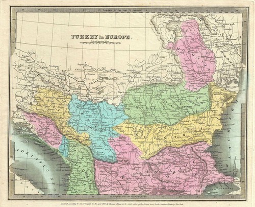 1835 burr map - 1835, the