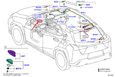 Antenne filaire LEXUS UX 8610176820 NEUF ORIGINAL
