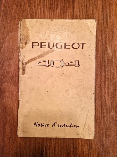 Peugeot 404 carnet - peugeot,