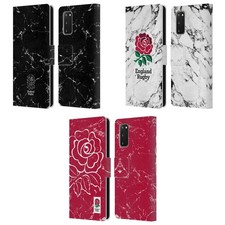 OFFICIEL ENGLAND RUGBY UNION MARBRE ÉTUI COQUE EN CUIR POUR SAMSUNG TÉLÉPHONES 1