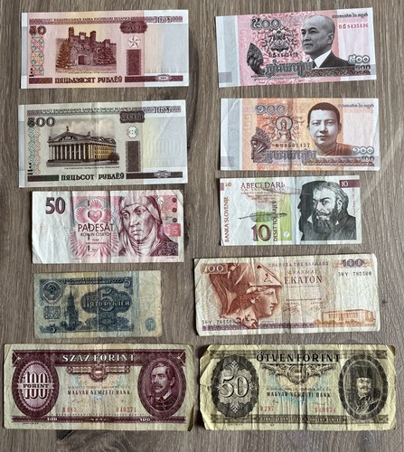Lot billets du - de, 25