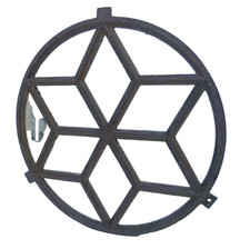 Fenêtre d'écurie fenêtre fenêtre en fer miroir D 43,0 cm