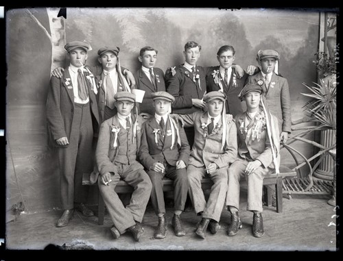 Photos anciennes sur plaque - , de
