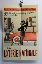 Affiche Loterie Nationale 1962