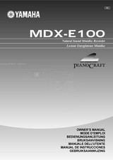Bedienungsanleitung-Operating Instructions pour Yamaha MDX-E100