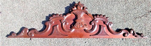 Fronton ancien superbe bois - fronton,