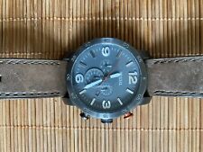 montre homme FOSSIL noir et marron très bonne état