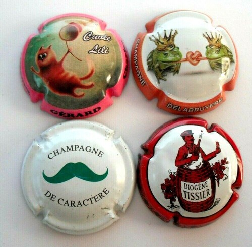 Lot capsules de - 4, champagne