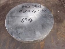 Rond Acier inoxydable qualité 304 L Ø 200 mm épaisseur 30 mm à 8 € le kilo