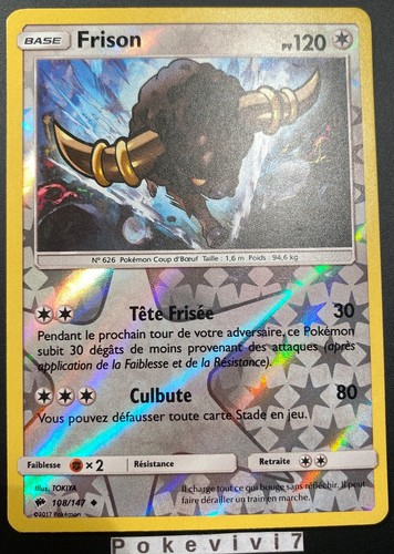 Carte pokemon frison 108 - carte, 108/147