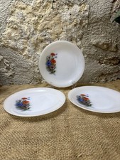 3 assiettes à Dessert Arcopal