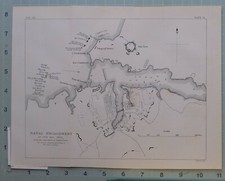 1863 Crimée Guerre Carte /