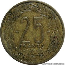 V8497 Afrique Equatoriale Cameroun 25 Francs CFA 1958 Paris -> Make offer