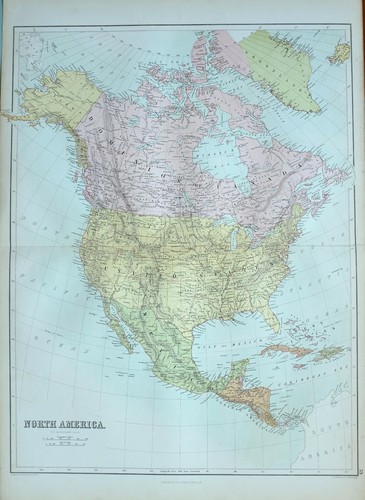 1876 ancien carte amérique - 1876,