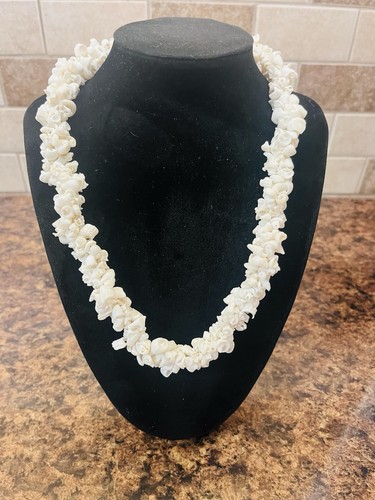 Vintage white puka shell - puka, chip