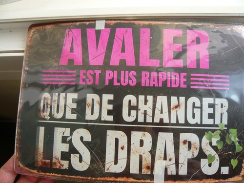 Plaque decorative humour - plaque,