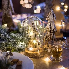  2pcs décor de Noël LED guirlande lumineuse étoile lumière blanche chaude sans