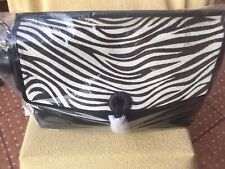 Patricia Nash Mollia Black/White Handbag *NWT* Black Leather Zebra Haircalf