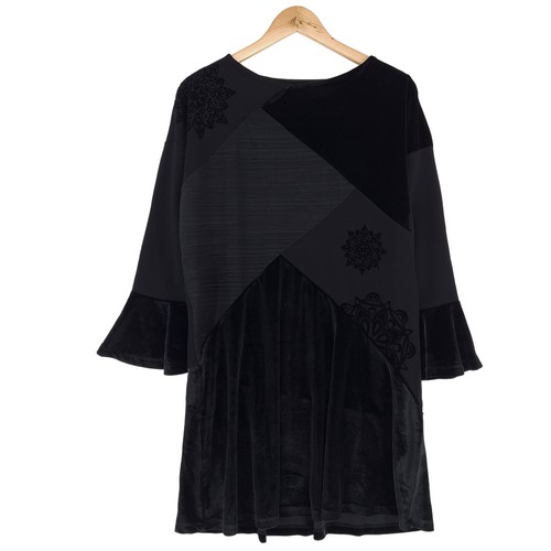 Robe droite noire desigual - robe,