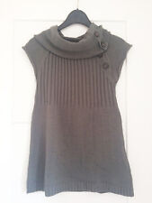 FEMMES TOP TUNIQUE EN LAINE MANCHES COURTES NEUVE