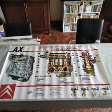Affiche ancienne Garage CITROEN AX COUPE MOTEUR ATELIER – 125 x 80 cm [23]