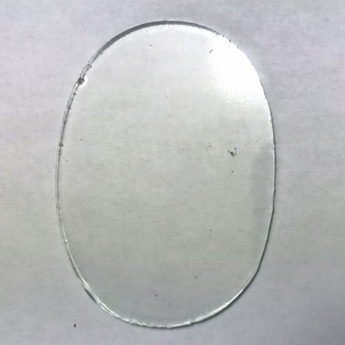Ancien verre ovale - ancien,