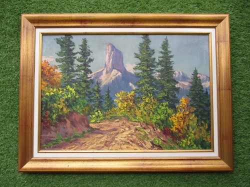Ancien tableau montagne le - ancien,