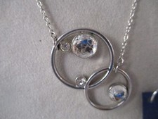 Collier Swarovski argenté ras