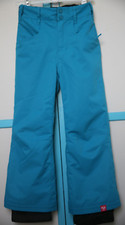 8Ans Fille  PANTALON de SKI  imperméable   ROXY   bleu caraïbes / doublé noir /
